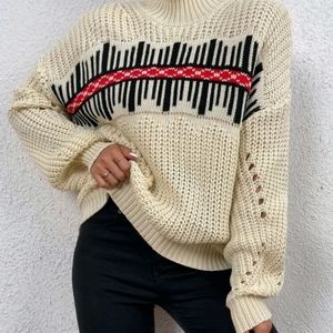 Graphic pattern sweater